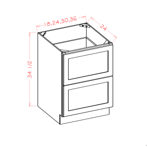 TWO DRAWER BASES