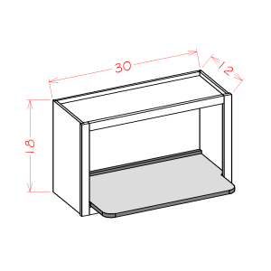 WALL MICROWAVE SHELF INSERT