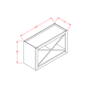 WALL X RACK SHELF INSERT