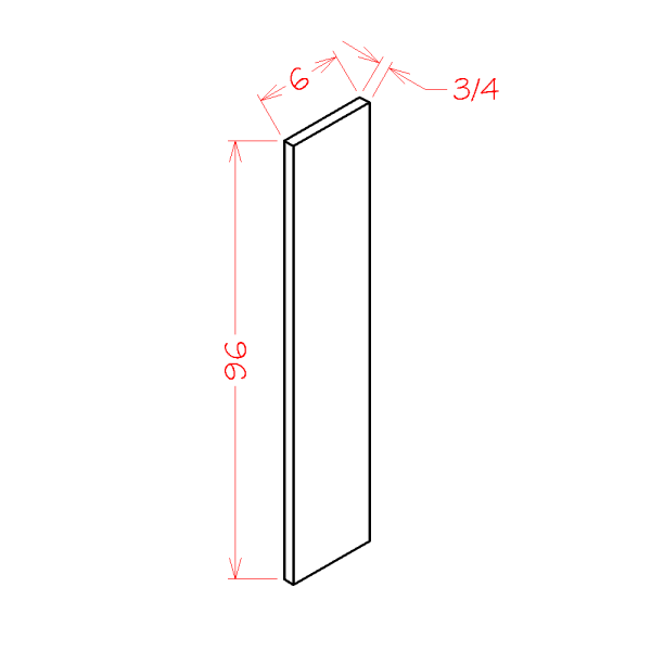6"W TALL FILLER (PLYWOOD)