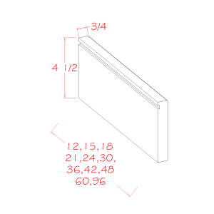 STRAIGHT TOE KICK APRON MOULDINGS