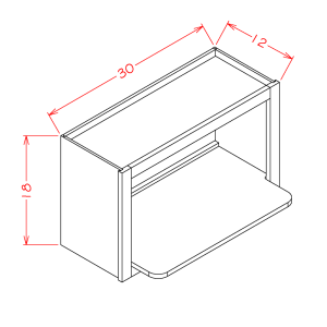 WALL MICROWAVE CABINET KIT