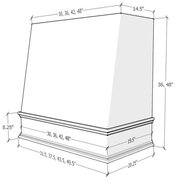 WILMINGTON - ANGLED CLASSIC MOULDING SMOOTH
