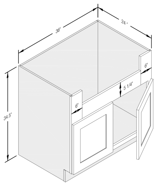 FARM SINK BASE CABINET