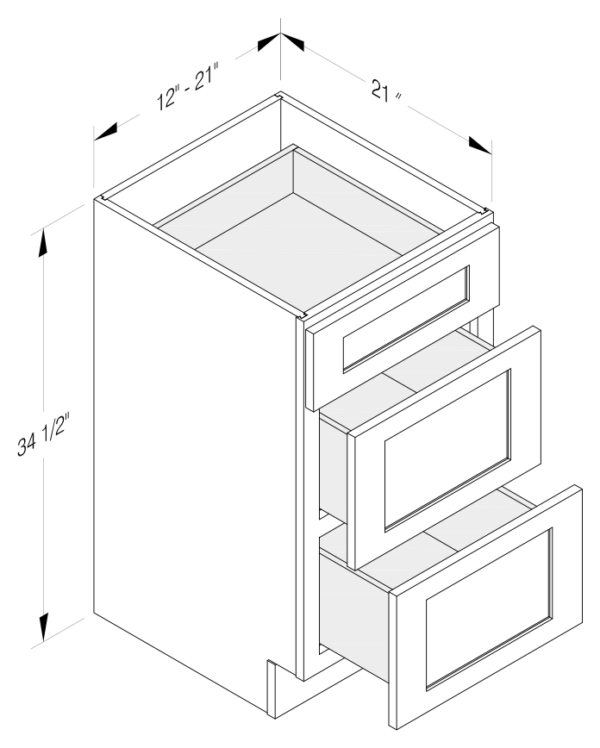 VANITY DRAWER BASE